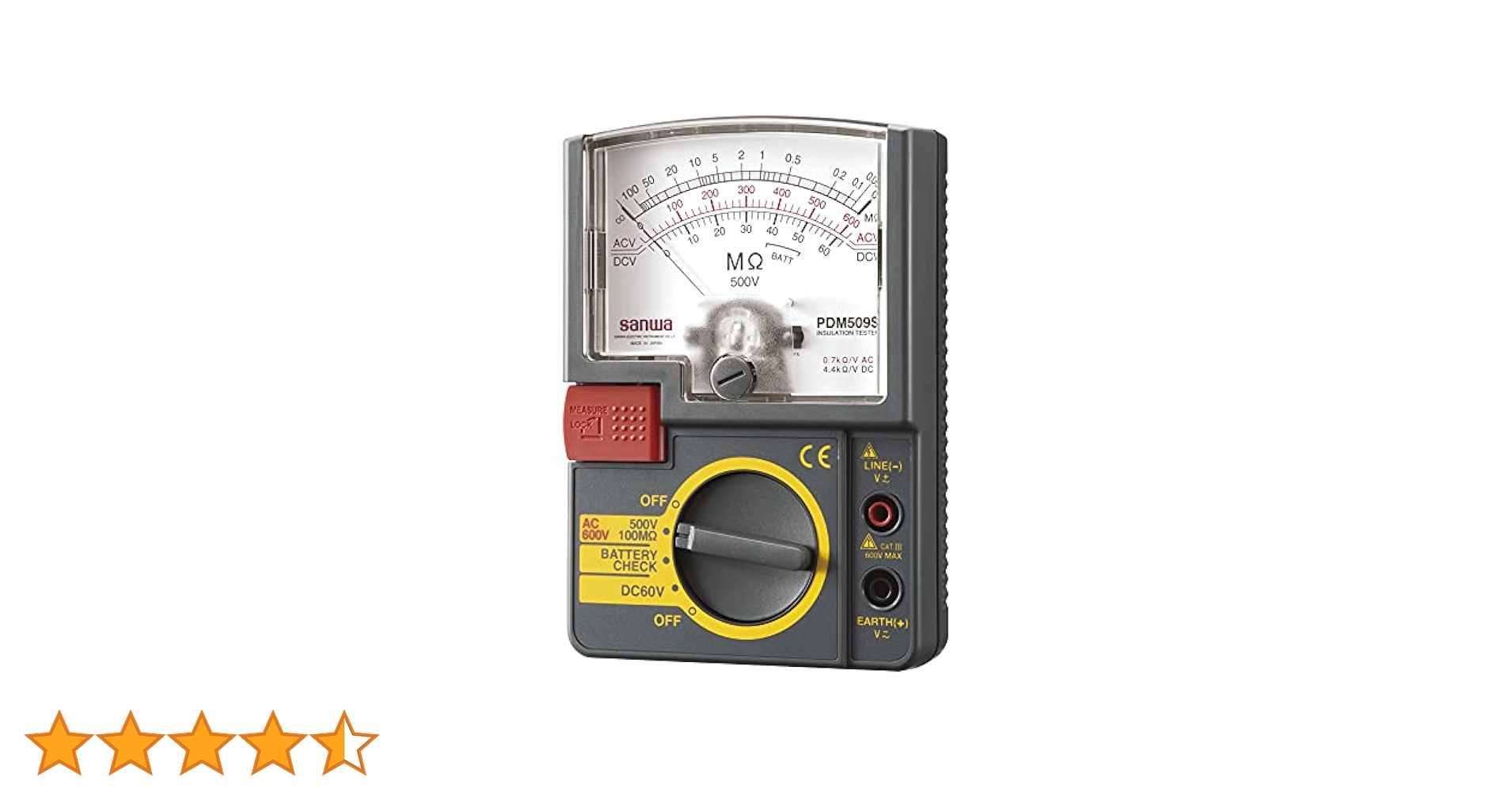 Amazon.co.jp: 三和電気計器 絶縁抵抗計 PDM-509S : 産業・研究